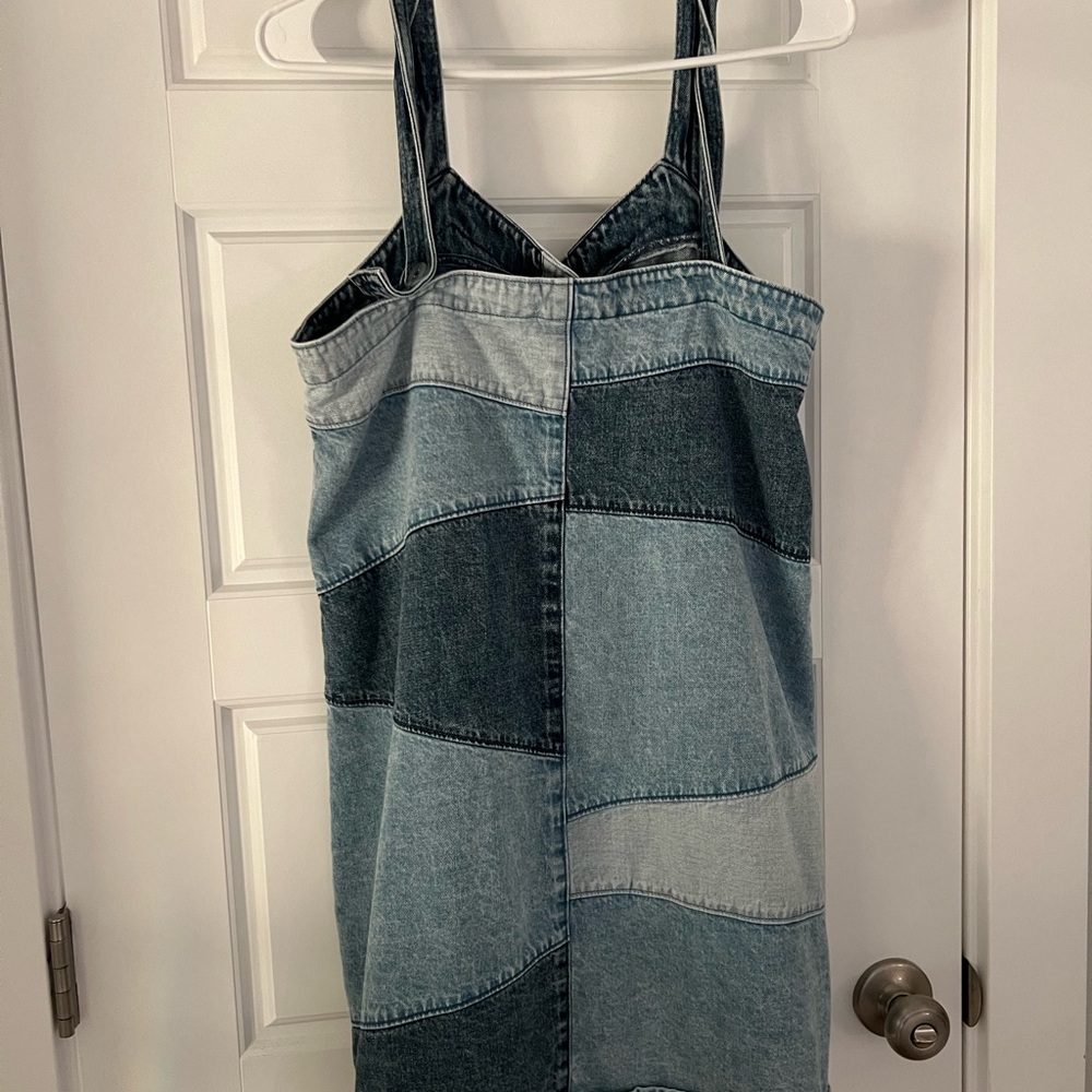Gap Denim Patchwork Dress - image 8
